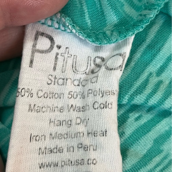 Pitusa Abaya mini v-neck dress in mint Made in Peru - Picture 11 of 11